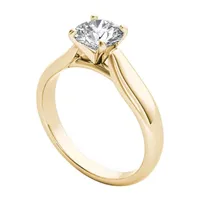 (H-I / I2) Womens 3/4 CT. T.W. Mined White Diamond 14K Gold Round Solitaire Engagement Ring