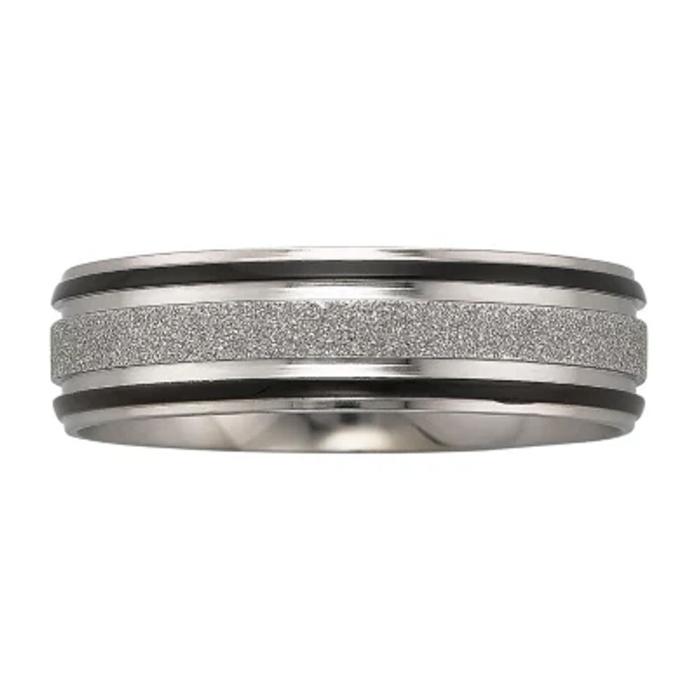 Mens 7mm Band Stainless Steel