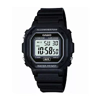 Casio® Mens Black Resin Strap Square Digital Sport Watch F108WH-1AOS