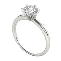 CT.T.W. Round (H-I / I2) Natural Diamond 14K Gold Solitaire Ring