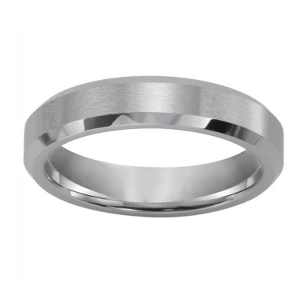  Mens Beveled Cobalt Ring