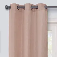 Regal Home Surfaces Solid Light-Filtering Grommet Top Single Curtain Panel