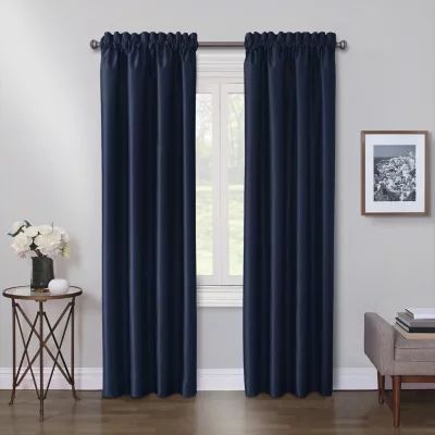 Max Blackout Mystique Rod Pocket 100% Single Curtain Panels