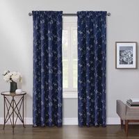 Max Blackout Mystique Rod Pocket Embroidered 100% Single Curtain Panel