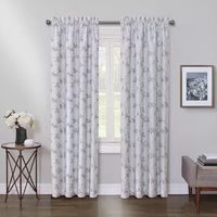 Max Blackout Mystique Rod Pocket Embroidered 100% Single Curtain Panels