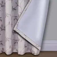 Max Blackout Mystique Rod Pocket Embroidered 100% Single Curtain Panels