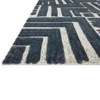 Loloi Hagen Geometric Power Loomed Indoor Rectangular Accent Rug