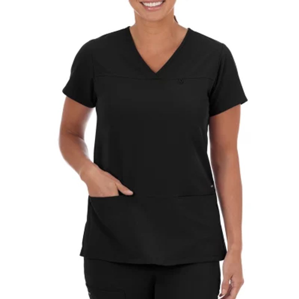 Jockey 2299 Womens V Neck Stretch Fabric Short Sleeve Scrub Top - JCPenney