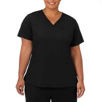 Jockey 2299 Womens Plus V Neck Stretch Fabric Short Sleeve Scrub Top