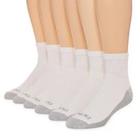 Dickies Stain Resistant 6 Pair Quarter Ankle Socks Mens