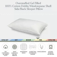 Ella Jayne 100% Cotton Dobby-Box Shell Firm Back/Side Sleeper Down Alternative Pillow