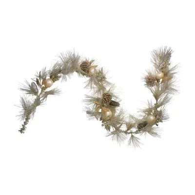 6' x 9'' Pomegranate and Apple Pine Needle Artificial Christmas Garland - Unlit