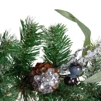 6' x 12'' Pine and Blueberries Artificial Christmas Garland - Unlit