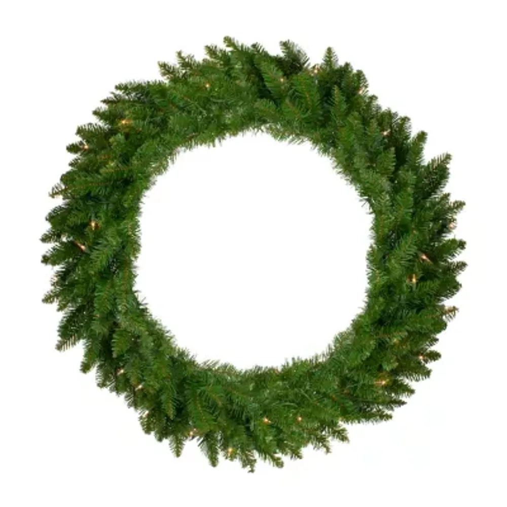 36'' Pre-Lit Eastern Pine Artificial Christmas Wreath - Clear Lights