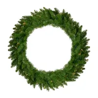 36'' Pre-Lit Eastern Pine Artificial Christmas Wreath - Clear Lights