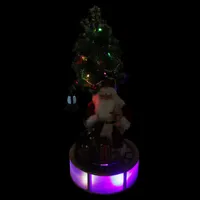 48'' Musical LED Lighted Santa Claus with Rotating Train Christmas Decor