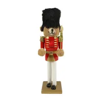 14'' Red and Gold Soldier Nutcracker Christmas Table Top Decor