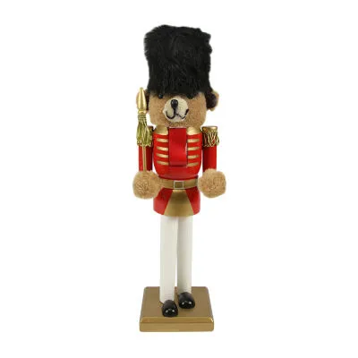 14'' Red and Gold Soldier Nutcracker Christmas Table Top Decor