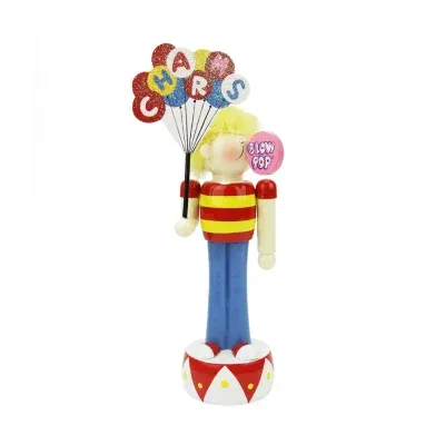 11'' Red and Yellow Charms Blow Pop Boy Tabletop Christmas Figurine