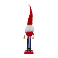 16.75'' Red and Blue Dots Christmas Nutcracker Figurine