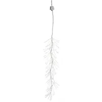 144 White Pre-Lit LED Mini Snow Branch Christmas Lights - 5 ft Silver Wire