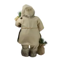 24'' Beige Santa Claus with Gifts Christmas Figure