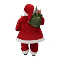 24'' Red and White Santa Claus with Presents and Drum Christmas Figure