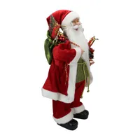 24'' Red and White Santa Claus with Presents and Drum Christmas Figure