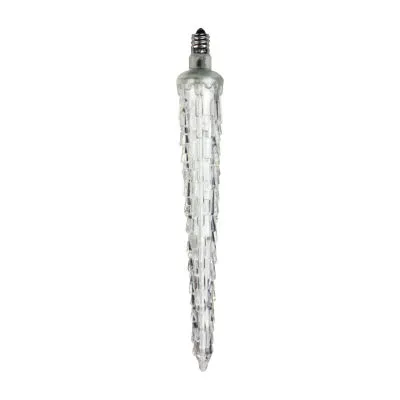 7'' White LED C7 Commercial Icicle Christmas Light Bulb