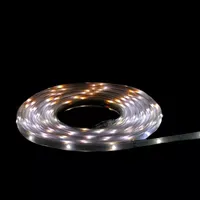 18' Pure White LED Outdoor Christmas Linear Tape Lighting - White Finish