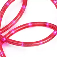 18' Pre-Lit Pink LED Outdoor Christmas Rope Lights