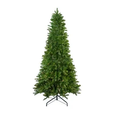 10' Pre-Lit Slim Eastern Pine Artificial Christmas Tree - Clear Lights