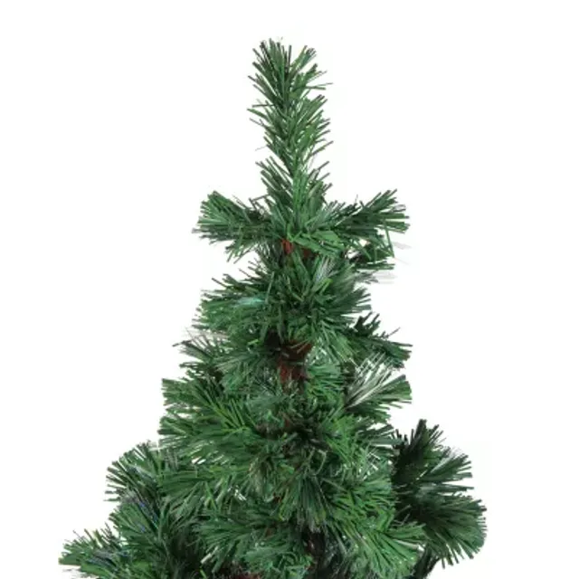 7.5' Pre-Lit Medium Iridescent Pine Artificial Christmas Tree - Multi-Color  LED Lights