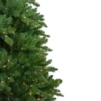 7.5' Pre-Lit Slim Eastern Pine Artificial Christmas Tree - Clear Lights