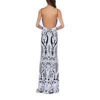 B. Smart Juniors Sleeveless Sequin Scroll Maxi Dress