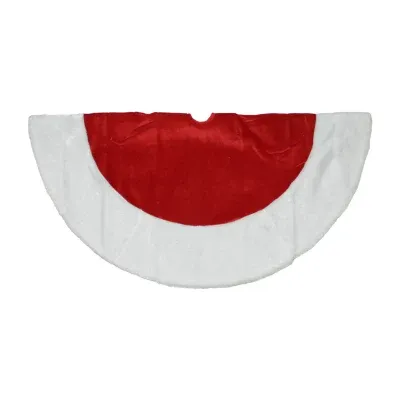 Northlight Red And White Traditional Border Tree Skirt