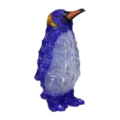 12.5'' Lighted Commercial Grade Acrylic Penguin Christmas Display Decoration