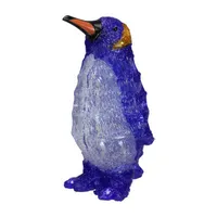 12.5'' Lighted Commercial Grade Acrylic Penguin Christmas Display Decoration