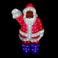 24'' Lighted Commercial Grade Acrylic Santa Claus Christmas Display Decoration