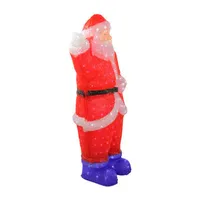 3' Red Lighted Commercial Grade Santa Claus Christmas Display Decoration