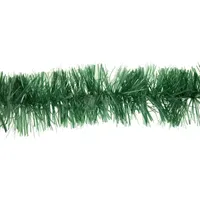 50' x 2.75'' Green Tinsel Artificial Christmas Garland - Unlit