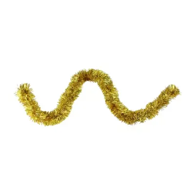 50' x 2.5'' Deep Gold Christmas Foil Tinsel Garland - Unlit