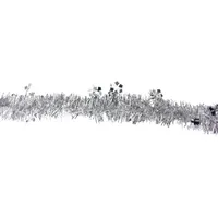 50'' x 2.75' Silver Snowflakes Tinsel Artificial Christmas Garland - Unlit