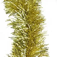 50' x 4'' Gold Tinsel Artificial Christmas Garland - Unlit