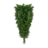 32'' Canyon Pine Artificial Christmas Teardrop Swag - Unlit