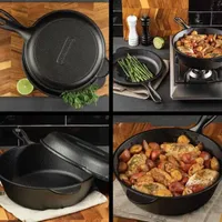 Granitestone Heavy Duty Cast Iron 2-In-1 Cooker