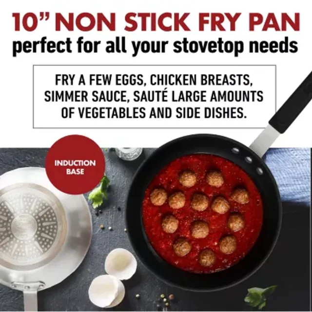 Gotham Steel Professional Series NSF Fry Pan with Removeable Rubber Handle - 8 inch