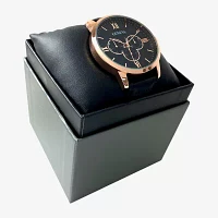 Geneva Mens Black Strap Watch Mac5173jc