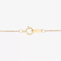 Mother And Baby Womens Diamond Accent Lab Created Green Emerald 10K Gold Heart Pendant Necklaces