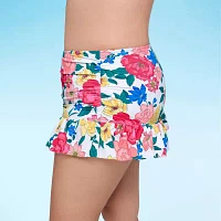 Liz Claiborne Womens Floral Swim Skirt Plus